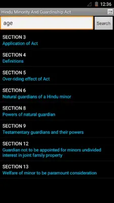 Hindu Minority And Guardinship Act android App screenshot 2